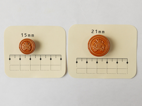 陶器調メタルボタン（7509）　15mmまたは21mm 8枚目の画像