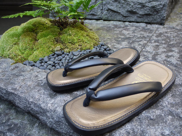 Women's African sandal アフリカンハンドメイド本革サンダル