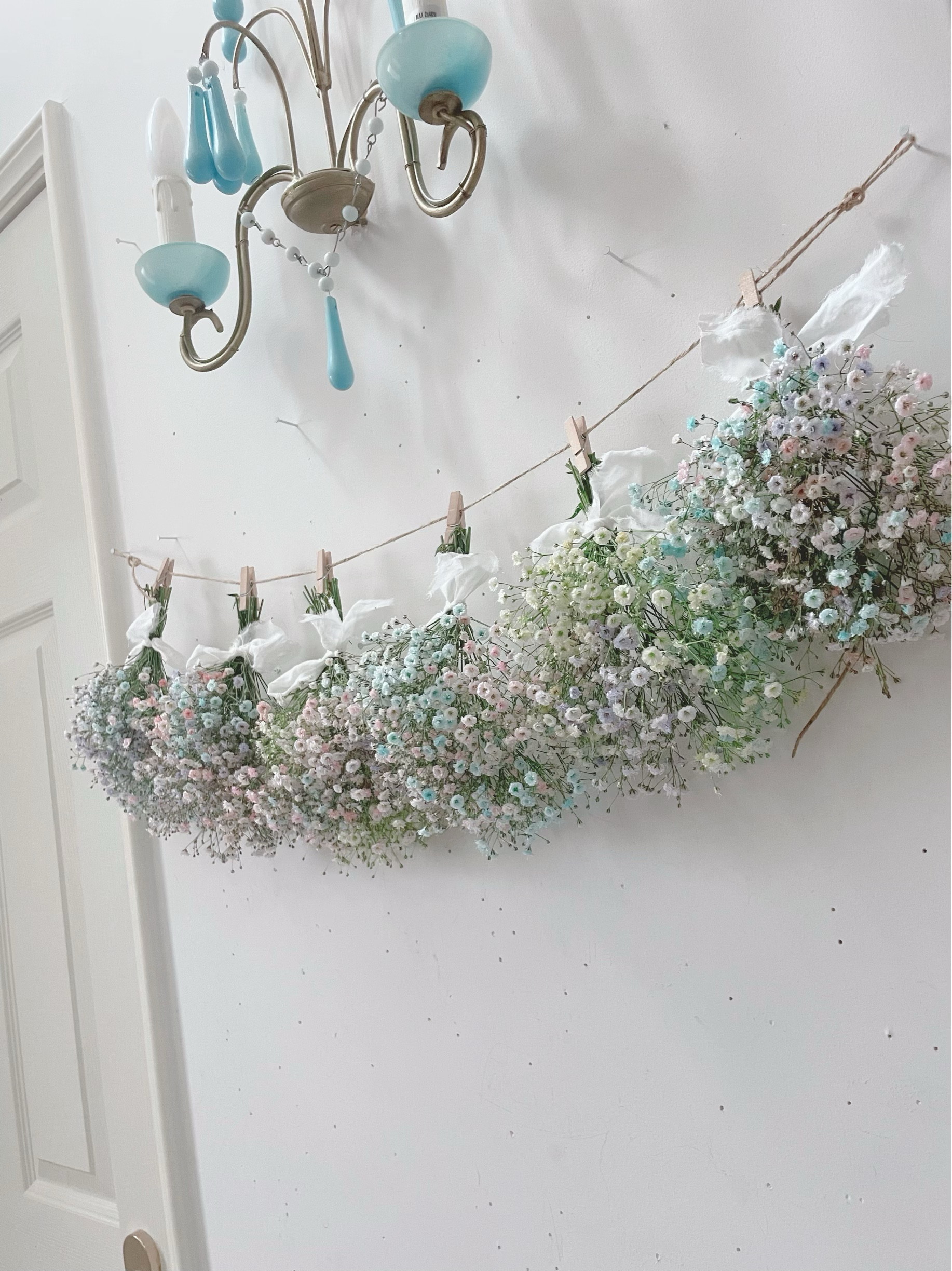 " flower cloud " ガーランド ☁︎ かすみ草 ドライフラワー ブーケ フレッシュ