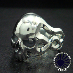 ハンドメイド　スカルヘッドリング　シルバー925 楽天市場】スカル ハーレー ナックル／パンヘッド リング
