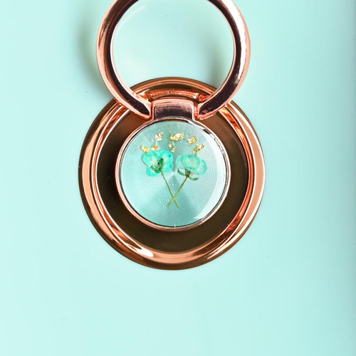 アリッサムデザイン iphoneケース スマホケース リング付き 押し花