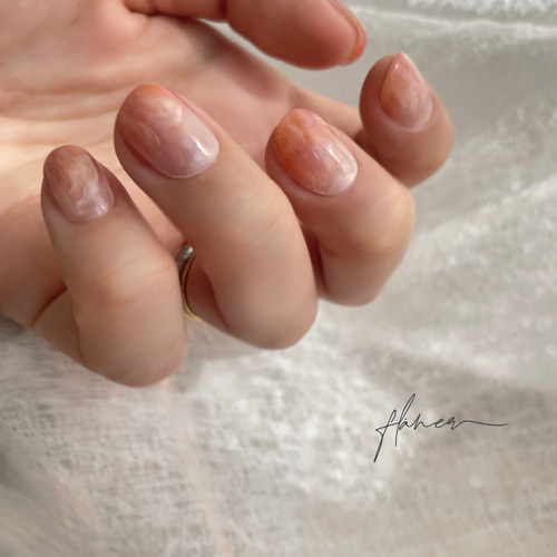 ネイルチップ・付け爪 you No.44 momo yume ネイルチップ（つけ爪） @flaner.nail 通販 15444025