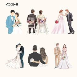 結婚式のウェルカムスペースに♡Lovestory♡カラーイラスト付きタイプ 3枚目の画像