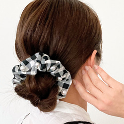 たっぷりボリュームファーシュシュ アンティークグリーン☆