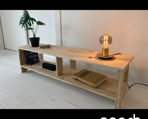 未使用品】SUNNY DAYSアイアン杉無垢テレビボード購入価格66,000