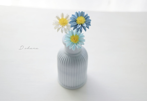 アロマストーン*まるくてかわいい3色小花～ブルー 3枚目の画像