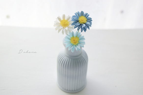 アロマストーン*まるくてかわいい3色小花～ブルー 4枚目の画像