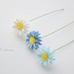 アロマストーン*まるくてかわいい3色小花～ブルー 10枚目の画像