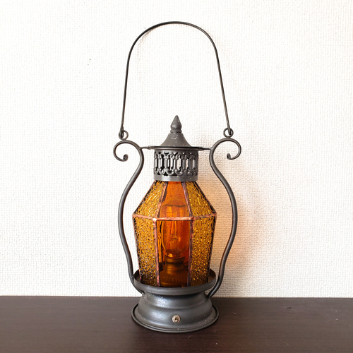 ステンドグラスランプ・魔女の瞳/かぼちゃの馬車 アンティーク調・魔法