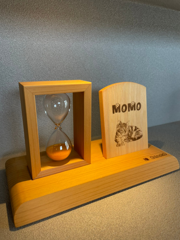 遺骨砂時計【大】天然木【檜】オーダーメイド　ペット　メモリアル　日本に三人しかいない砂時計職人 になります