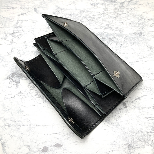 生産終了】日常使いに最適な小銭が見やすい革財布｜本革 ギャルソン