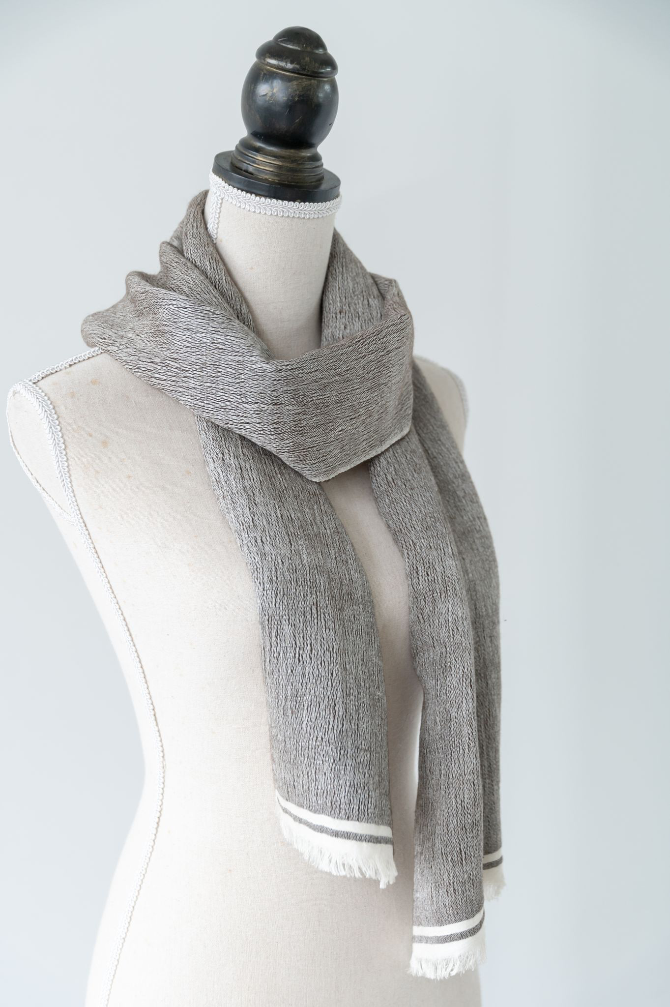 ヤクとシルクのマフラー