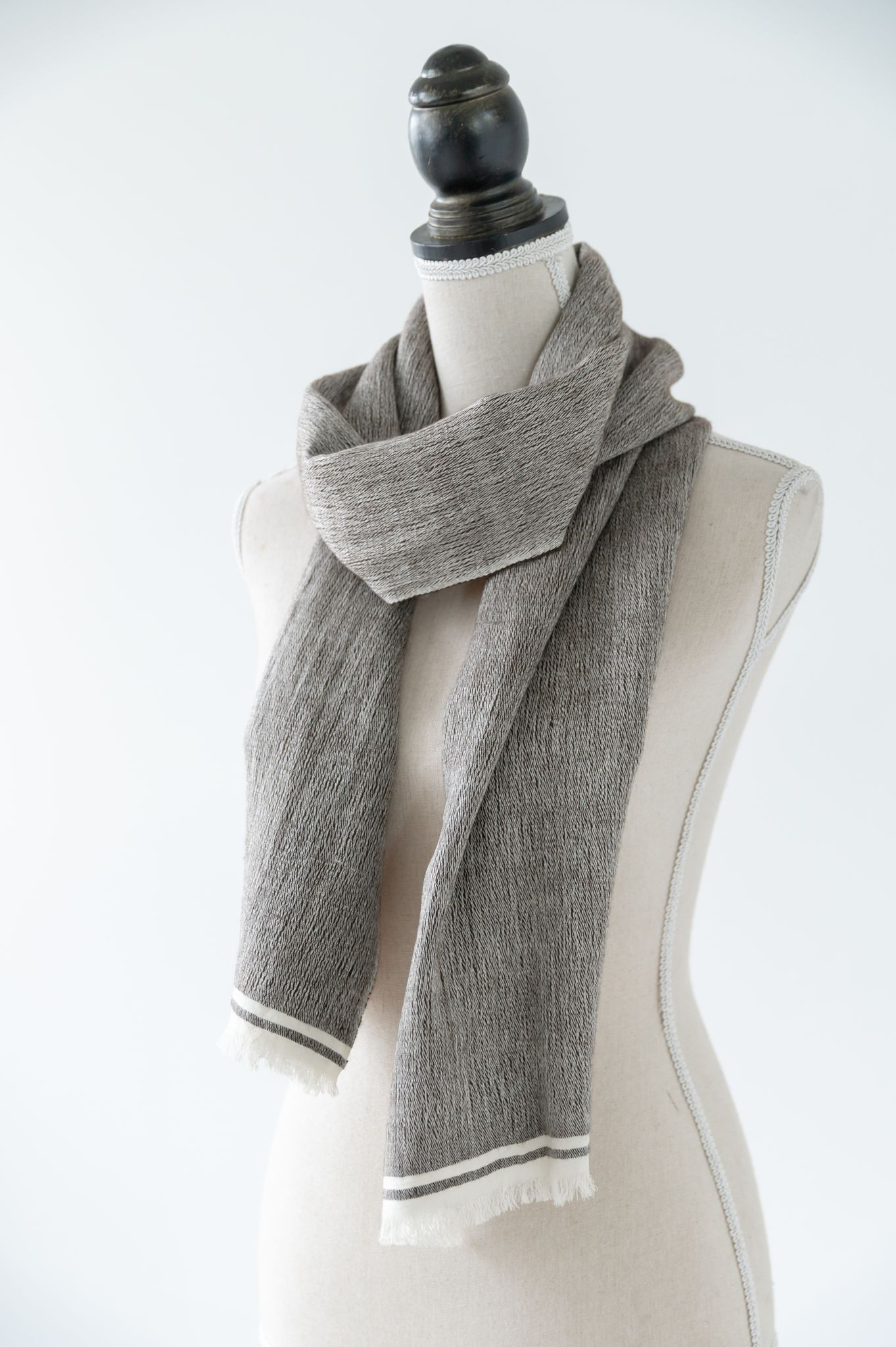 ヤクとシルクのマフラー