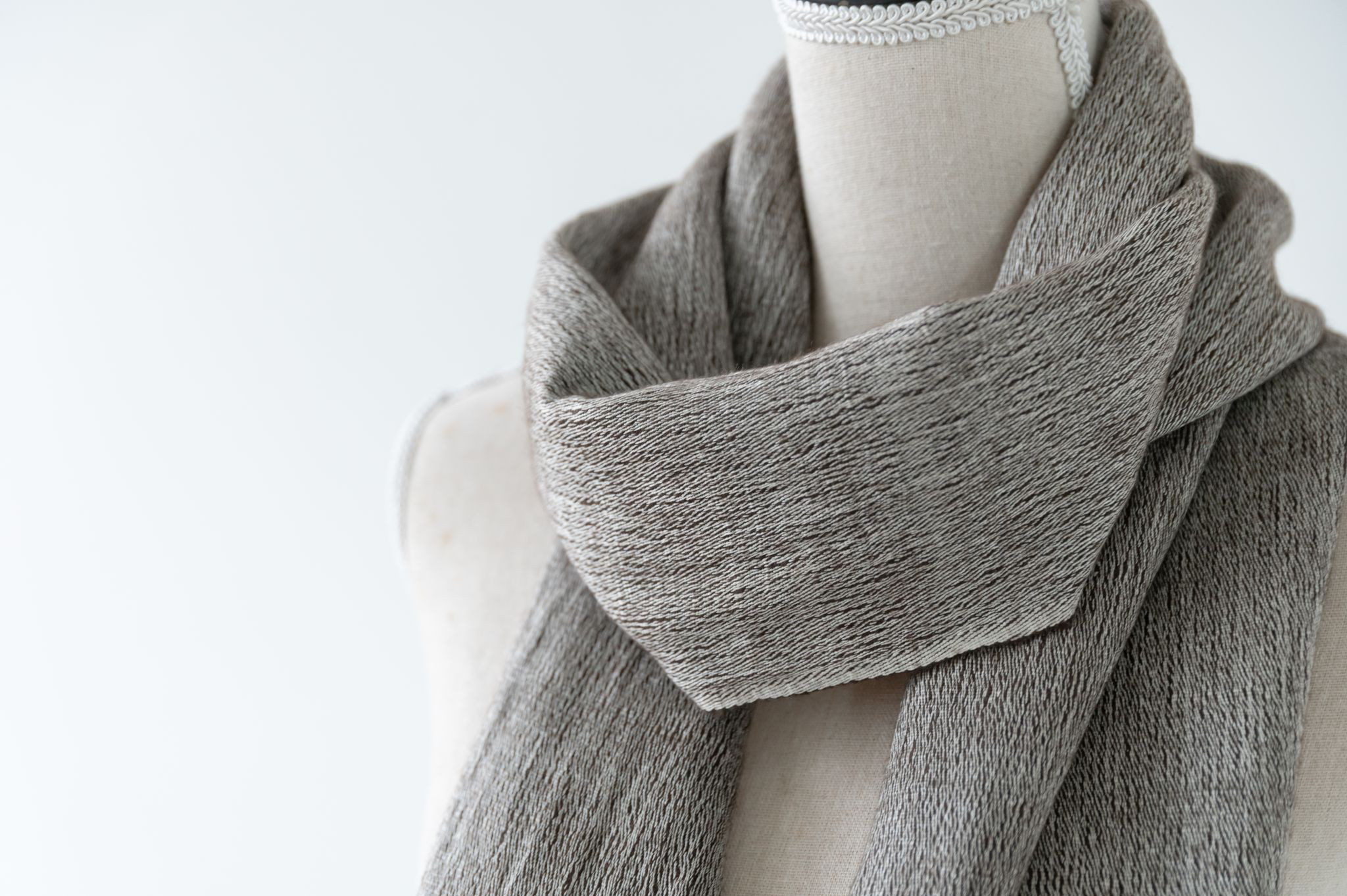 ヤクとシルクのマフラー