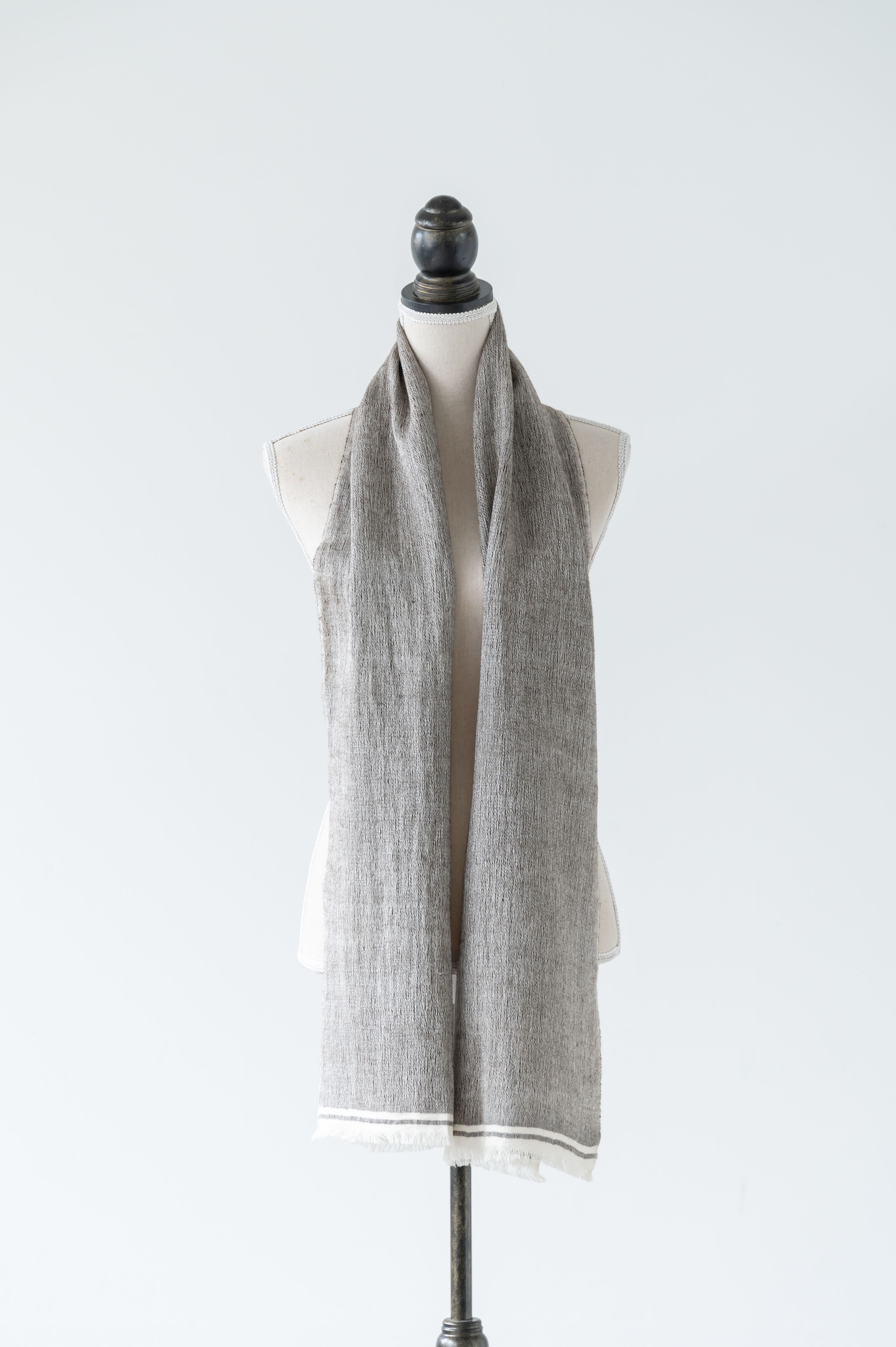 ヤクとシルクのマフラー