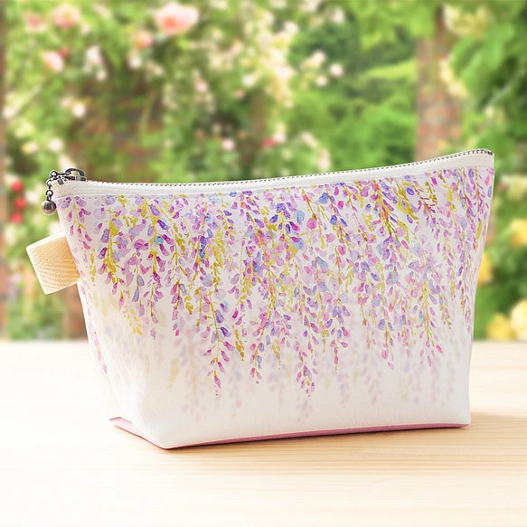 【花咲く傘】藤の花【晴雨兼用】【Hanayukiオリジナルアート】撥水 20枚目の画像