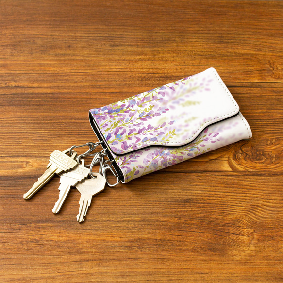 【花咲く傘】藤の花【晴雨兼用】【Hanayukiオリジナルアート】撥水 18枚目の画像