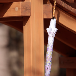 【花咲く傘】藤の花【晴雨兼用】【Hanayukiオリジナルアート】撥水 4枚目の画像