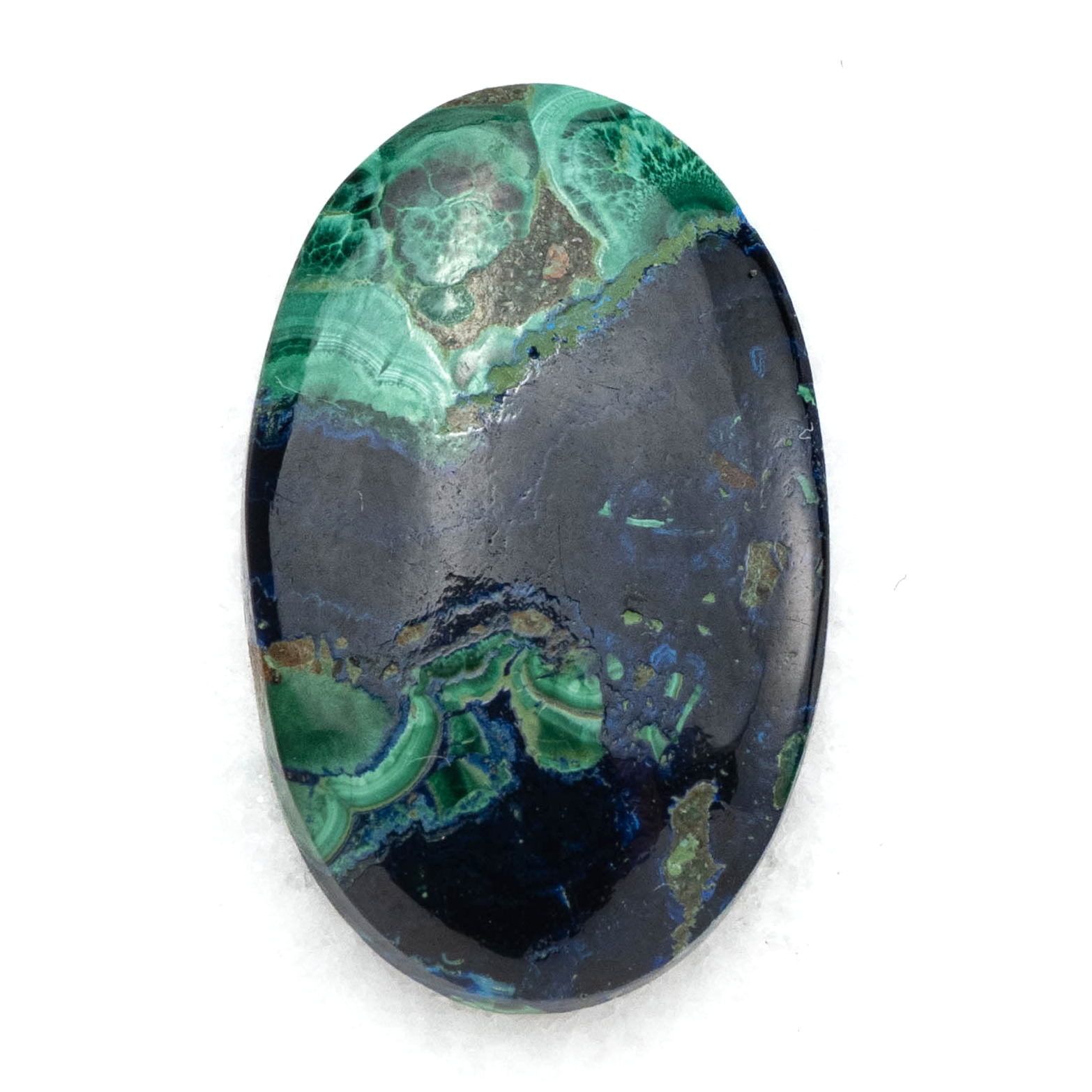 【鮮やかな紺と緑のグラデーション】 アジュラマラカイト　11.7ct