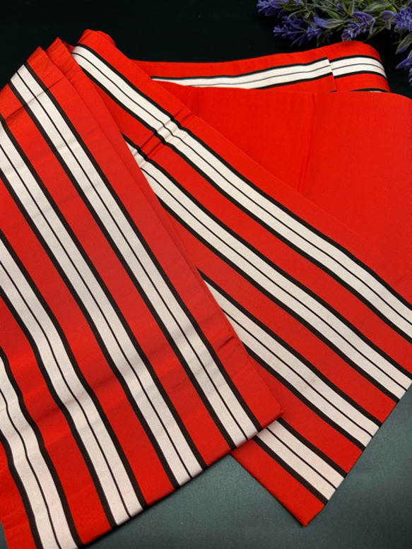 【スーパーゲリラ企画】2099半幅帯＆水引根付・絹帯締めセット 博多織 和装小物 6枚目の画像