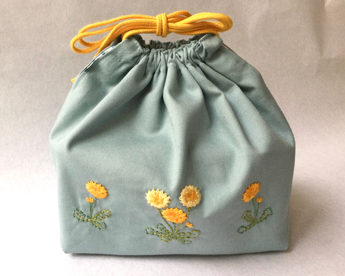 図書袋　お弁当袋　ムーンスター刺繍 ed968ce371b1c3c92687c9019beced