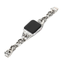Apple Watch アップルウォッチ シルバー メンズ ブレスレット 特注品 7枚目の画像