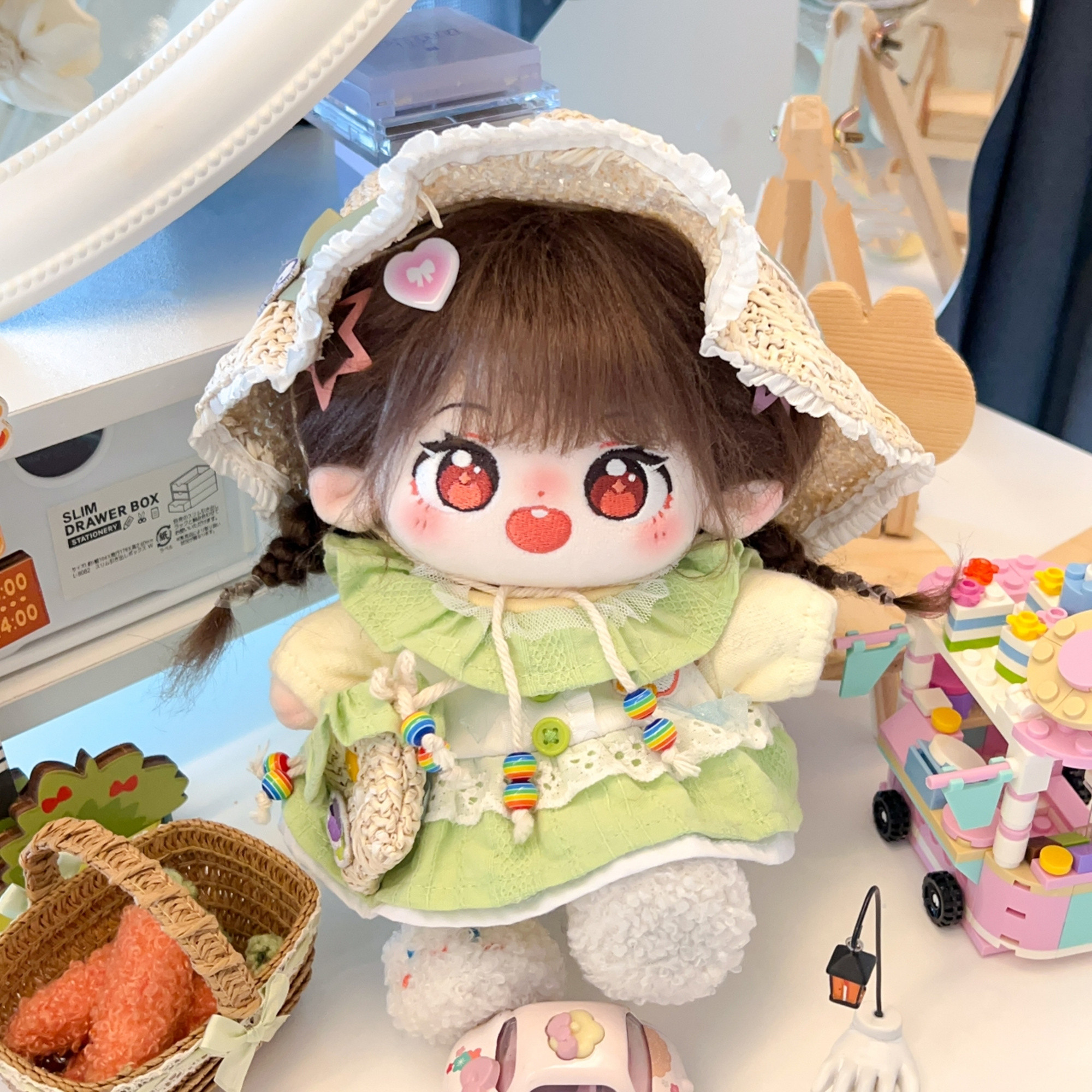 15cm20cmぬいぐるみ服/カジュアルフレッシュ感森ガールぬい服