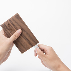 belaDESIGN ベラデザイン　文具・筆記用品　Wood Mobile Power（10000mAh） 7枚目の画像