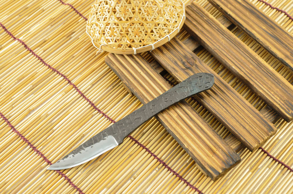 Akinosaku Tosa Forged [Craft All-Purpose Knife] Tosa 原創白鋼雙刃無殼 (1 第3張的照片