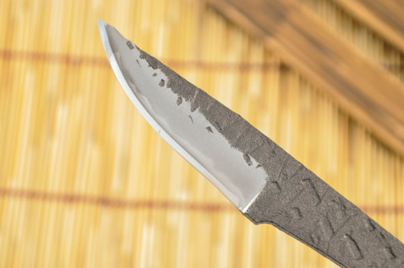 Akinosaku Tosa Forged [Craft All-Purpose Knife] Tosa 原創白鋼雙刃無殼 (1 第5張的照片