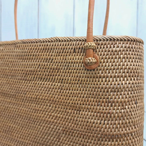 美品　アタ　カゴバッグ　内布付　手提げ　ハンドバッグ 10b0bb30c30f5a0d8710b21a7ceb3d