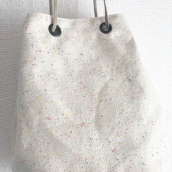 期間限定SALE！（Hjärta) Maruzoko bag Kinari（カラーネップ） Large 遠州織物　 3枚目の画像