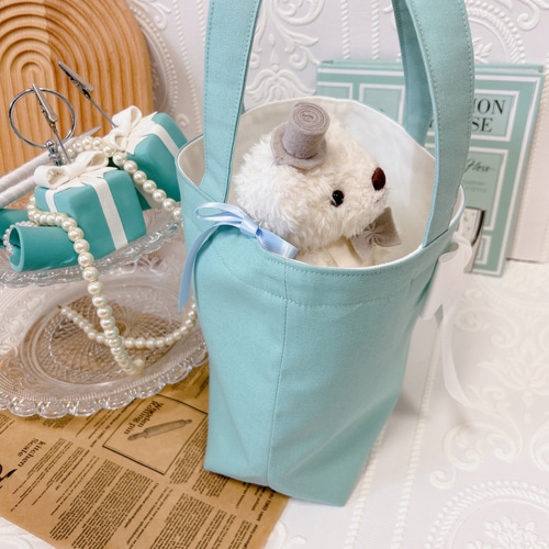 トートバッグ♡ ティファニーブルー トートバッグ M&R 通販 15446416