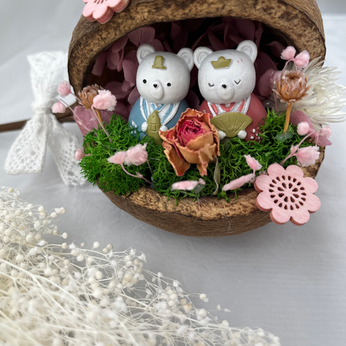 ブッダナッツのひな祭りアレンジ ひな祭り ひな祭りアレンジメント 