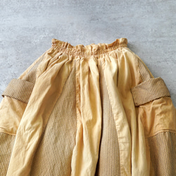 筒裙/橘色/三河棉質編織 第7張的照片