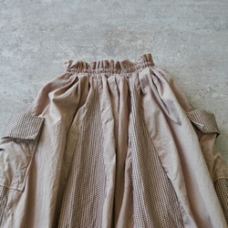 筒裙/粉米色/三河棉刺子編織 第6張的照片