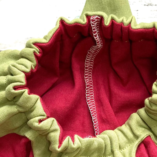 オーガニックガーゼ なりきり トマト かぼちゃパンツ 春