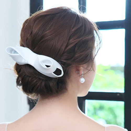 リボンヘッドドレス【クララ】H-171|ウエディング 結婚式 花嫁 リボンヘッドドレス【クララ】H-171|ウエディング 結婚式 花嫁