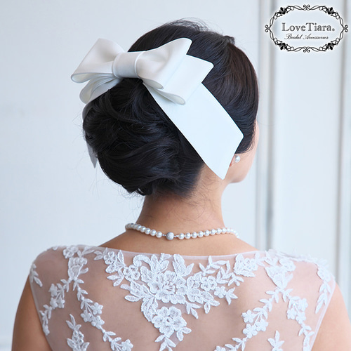 ヘッドドレス【プレシャスリボン】H-172|ウエディング 結婚式 ヘッドドレス【プレシャスリボン】H-172|ウエディング 結婚式