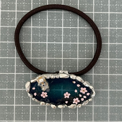 【春と柴犬のヘアゴム】タビシバ 秘湯めぐり〜夜桜の湯〜 4枚目の画像