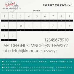 表札 長方形 Mode Doorplate ゴシック体 文字シルバー 14枚目の画像