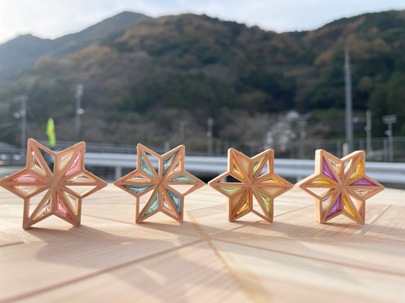 星形バッグチャーム/身につける組子細工 その他雑貨 藤田建具店 通販 
