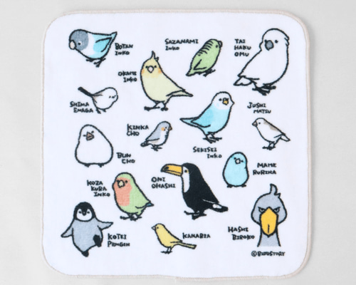ミニタオル（とりずかん） ハンカチ・手ぬぐい BIRDSTORY 通販