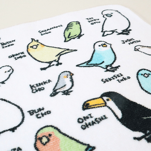 ミニタオル（とりずかん） ハンカチ・手ぬぐい BIRDSTORY 通販