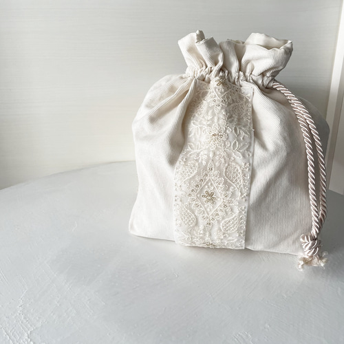 匂い袋 白檀 インド刺繍リボン ハンドメイド 着物 1126（インド刺繍 