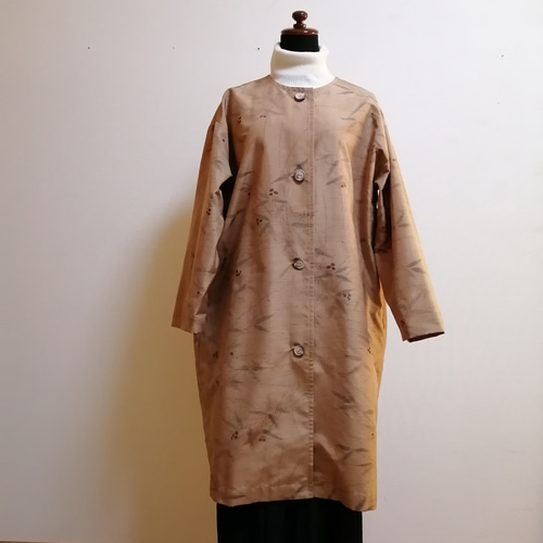 着物リメイク結城紬コート 着物リメイク/紬のコート制作/セミオーダーメイドご依頼 – 和遊湘南