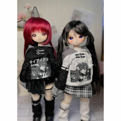 E45 BJD 1/4 ドール 衣装 パーカー　人形服　5点セット　ハンドメイド 181f977ef2100de18a6a02991549df