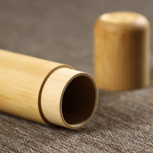 手編み竹器】旅行用携帯竹製茶筒密封貯蔵茶箱 フリーボックス・小物