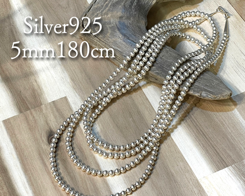 SV925製 ナバホパール　当店オリジナルデザインネックレス　44cm SV925製 ナバホパール 当店オリジナルデザインネックレス 44cm