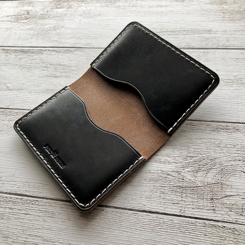 四角カードケース クロムエクセル | haru leathercraft